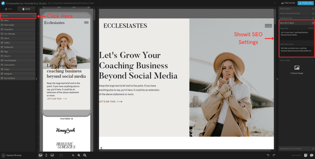 In-Platform Settings