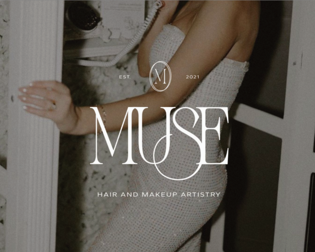 A modern and elegant Branding logo for Muse a hair and makeup team from Houston.